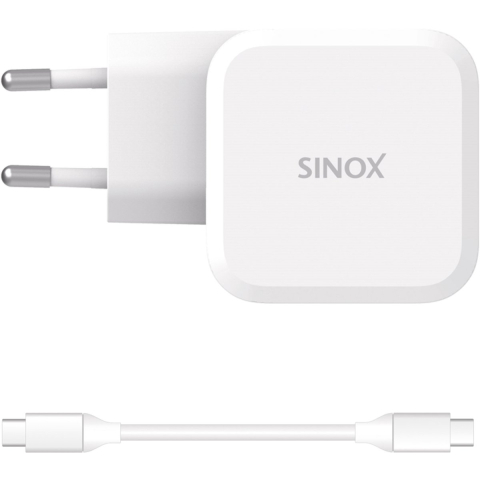 Sinox Macbook USB C 65W GaN Power Supply replacement Voeding - ATX - 80 Plus