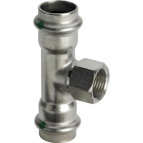 Viega Sanpress inox T-stuk 28 mm x 34 x 28 mm