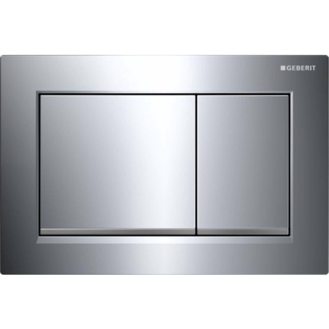 Geberit actuator plate omega30 for dual flush: bright Chroom