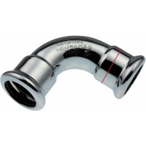 Vsh Fabrieken Xpr Carbon elbow 90 deg. ff 88.9