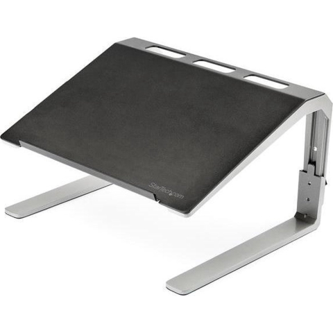 StarTech.com Adjustable Laptop Stand - Heavy Duty Steel & Aluminum - 3 Height Settings - Tilted - Ergonomic Laptop Riser for Desk (LTSTND) notebook stand