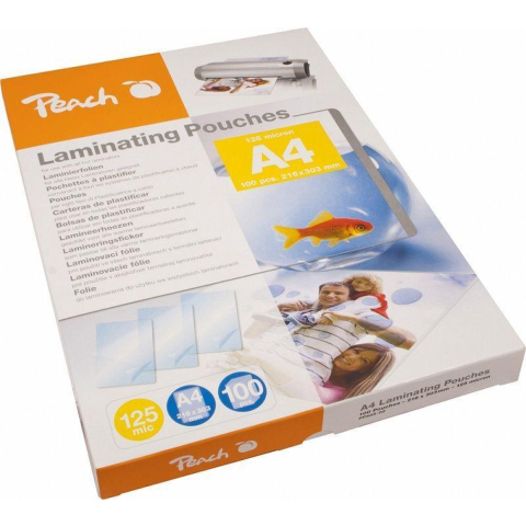 Peach - 100-pakke - laminerings poser