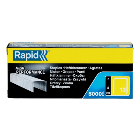 Rapid Staples - No. 13 - 4 mm - galvanized steel - pack of 5000 - for HANDY R19E PRO R23E