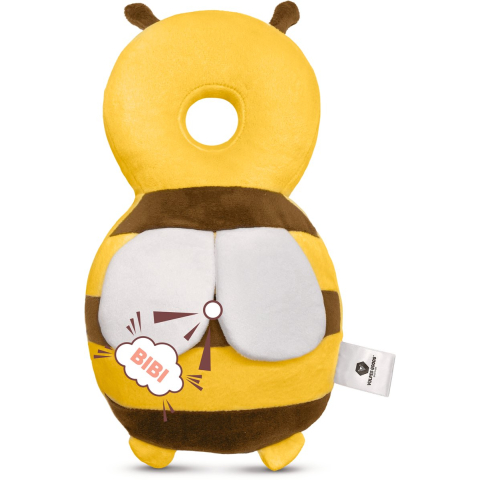 Baby Hoofdbeschermer - Bij  -  Bruin - Baby hoofdbeschermer