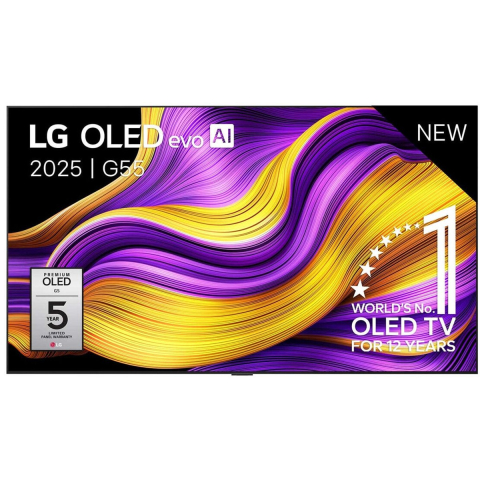 55 inch LG OLED evo AI G5 4K Smart TV 2025 - OLED55G55LW