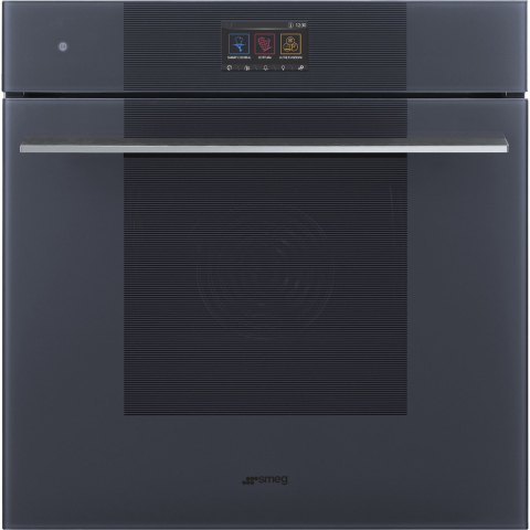 SMEG Pyro steam Galileo Oven Oven , Linea, 60 cm, Combi-stoom, Neptune Grey, A+, Pyrolyse