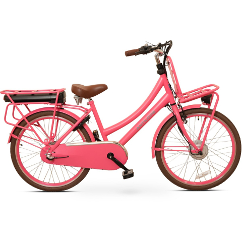 Antilope Cargo Plus N3 Elektrische Transportfiets 24 Inch 40 Cm Roze
