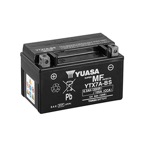 Yuasa YTX7A-BS MF Moto batterij