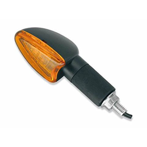 Knipperset M8 zwart Edge oranje, lang
