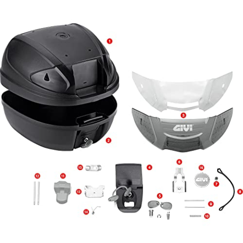 BLOCCO CERNIERA OBK58 MONTATO GIVI Z8024MR