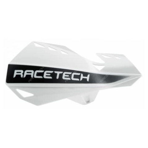 RACETECH - Protèges Mains Dual Moto Cross Blanc