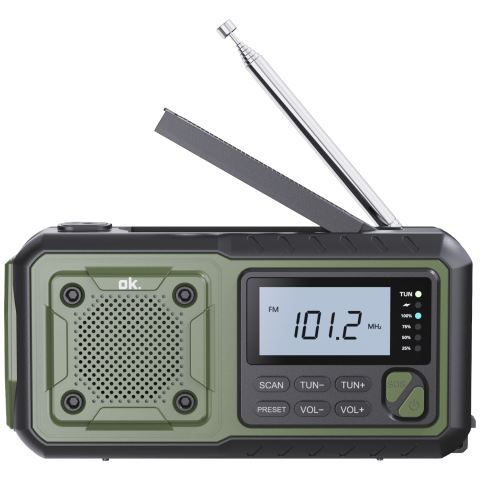 OK. Oor 200 Noodradio Groen