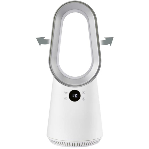 TRONIC Bladloze tafelventilator met afstandsbediening 50,7 cm (Wit)
