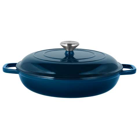 SILVERCREST Gietijzeren hapjespan, Ø30 cm (Donkerblauw)