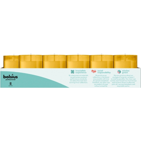 Horeca clear cups 55/42 tray 40 Amber