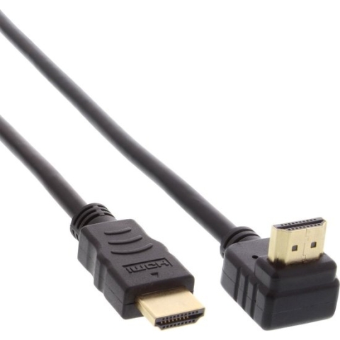Goodbay - 1.4 HDMI kabel - eenzijdig haaks - 2 m - Zwart
