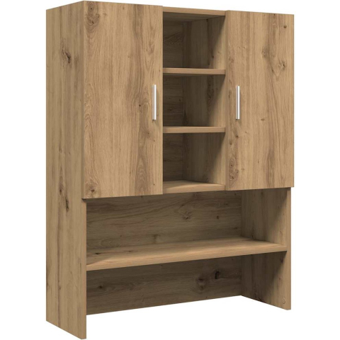 VidaXL Wasmachinekast 70,5x25,5x90 cm artisanaal eikenkleur