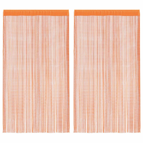 VidaXL Koordgordijnen 2 st 140x250 cm oranje