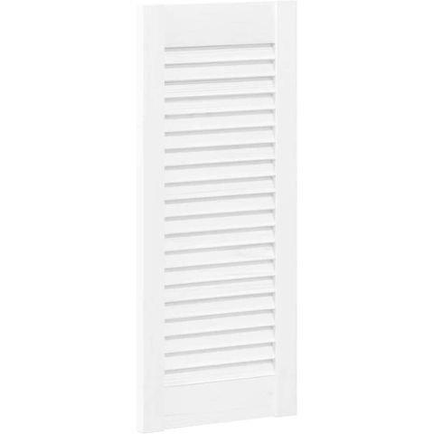 VidaXL Kastdeur louvre design 61,5x29,5 cm wit