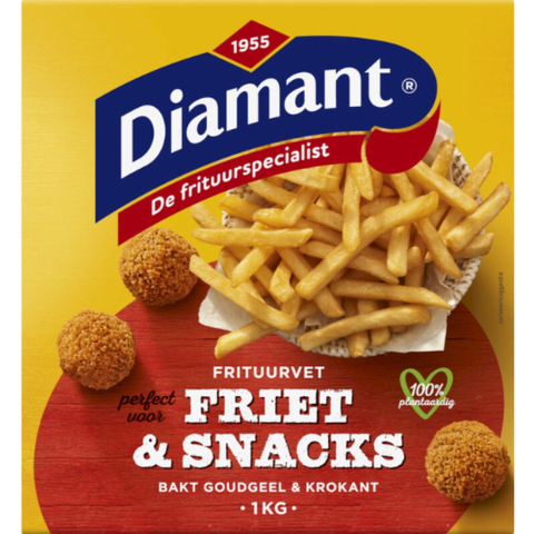 Diamant frituurvet friet & snacks (12x 1kg)