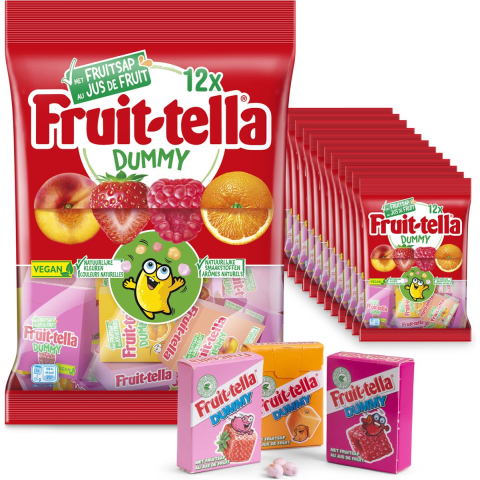 Fruit-tella Fruittella dummy - snoep - vegan - 12x132gr