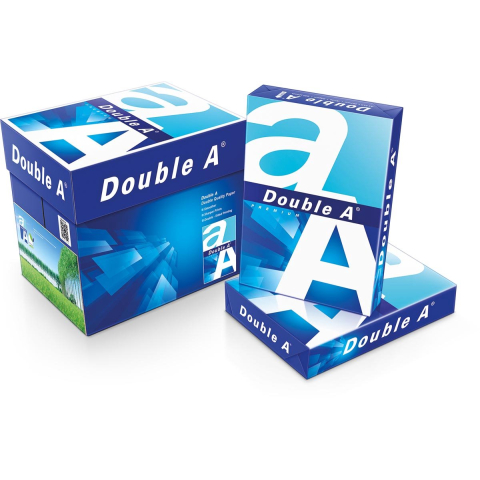Double A premium printpapier ft a4, 80 g - 2500 vellen (doos met 5 pakken van 500 vel)