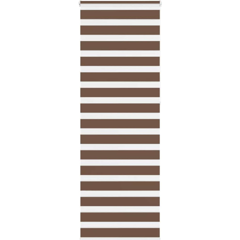 VidaXL Zebra rolgordijn 70x230 cm stofbreedte 65,9 cm polyester bruin