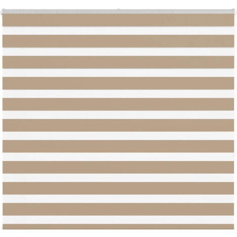VidaXL Zebra blind 155x150 cm stofbreedte 150,9 cm polyester zandbruin