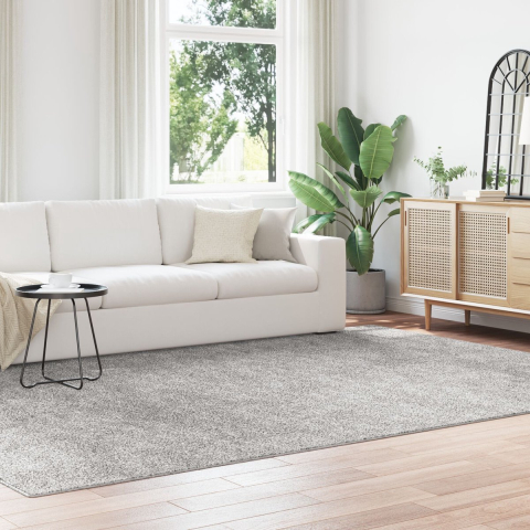VidaXL Antislip shaggy tapijt grijs 240 x 340 cm pp