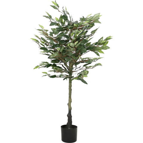 VidaXL Kunstfuxus boom 480 bladeren 130 cm groen