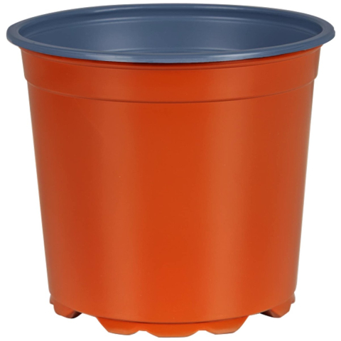VidaXL Ronde bloempot 200 st terracotta ø 15 x 13 cm kunststof