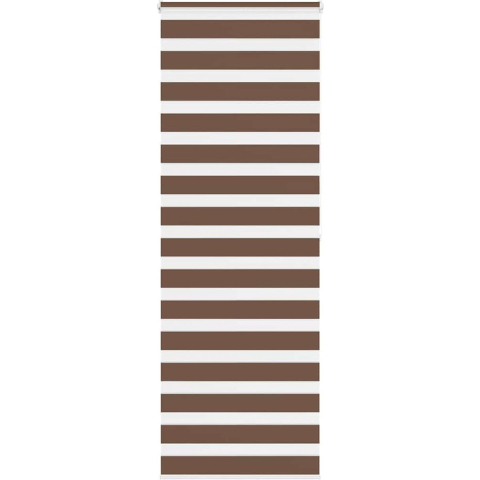 VidaXL Zebra rolgordijn 70x200 cm stofbreedte 65,9 cm polyester bruin