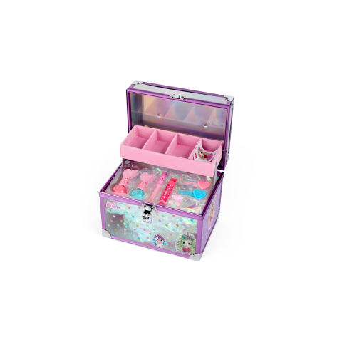 Canenco Lulu blush make-up koffer transparant