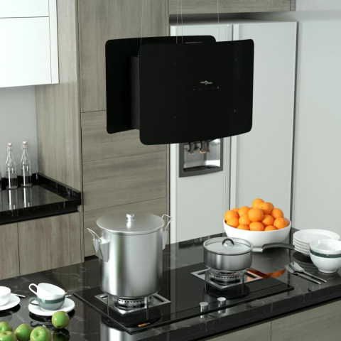 VidaXL Afzuigkap hangend met aanraaksensor lcd gehard glas