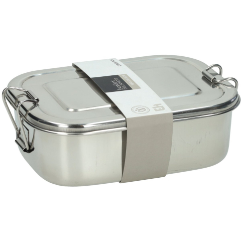 Lunchbox van RVS - 18x13x6,8cm