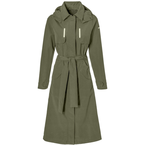 Basil trenchcoat mosse dames olive green xl