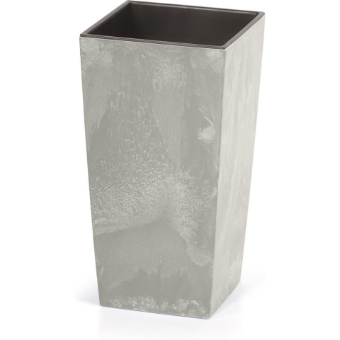 PROSPERPLAST Bloempot (Grijs in betonlook, 40 x 40 x 75 cm)