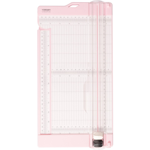 Vaessen Creative papiersnijder met rilfunctie - 15 x 30,5 cm - roze