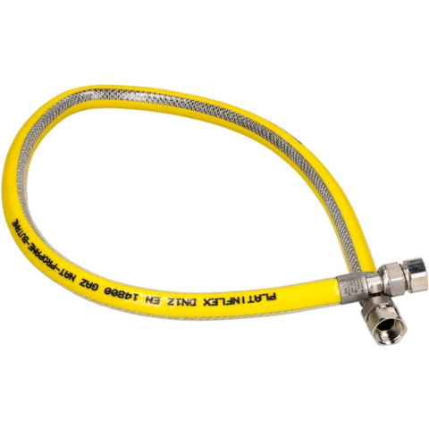 Plieger flex flexibele rvs premium - gasslang - 75cm - gastec