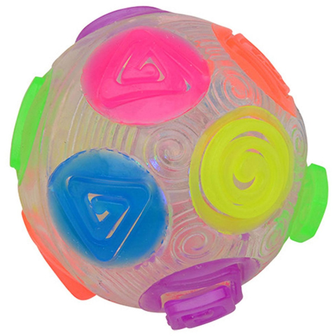 Johntoy John toy crazy flashing regenboog stuiterbal ø8cm