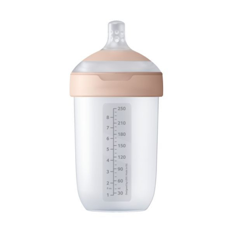 Difrax Lovi babyfles dynamisch - mammafeel - 250 ml - roze - 1 stuk