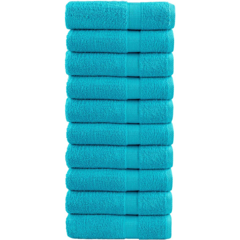 VidaXL Badhanddoeken solund 10 st 600 g/m² 100x150 cm