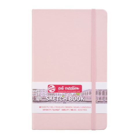 Talens Art Creation schetsboek pastel roze 13 x 21 cm 140 g 80 vellen