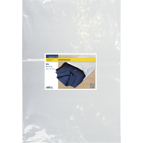 Raadhuis verzendzakken plastic - 25 x 35 cm - aantal 50 stuks