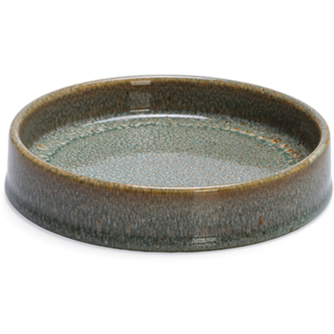 Designed By Lotte eetbak jace - voerbak - drinkbak - kat - keramiek - groen - 15 cm - 300 ml