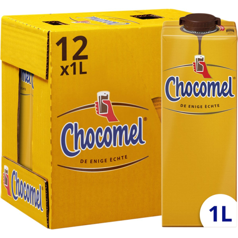 Chocomel - chocolademelk vol - houdbaar - 12 x 1 l - voordeelverpakking