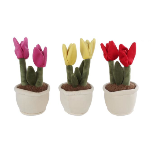 Take Me Home tulp plant pluche l 3 assorti 27 cm.