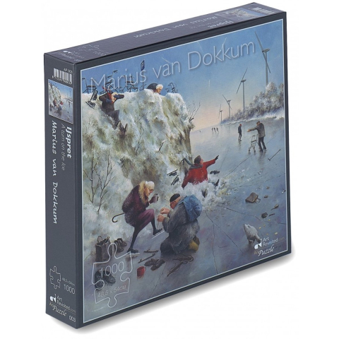 Marius Van Dokkum puzzel - ijspret - 1000 st