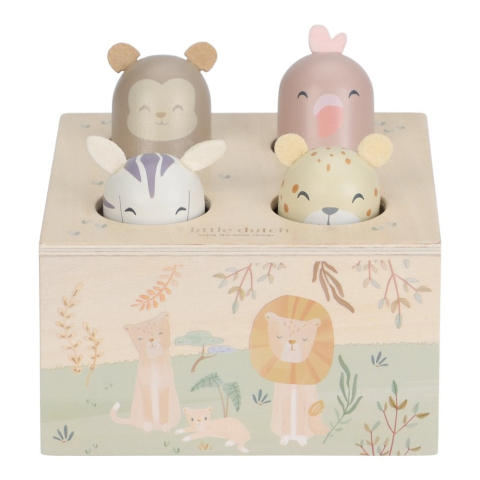 Little Dutch houten pop-up safari friends fsc