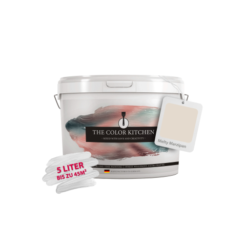 AS CRÉATION Muurverf, 5 L (Melty Marsepein crème)